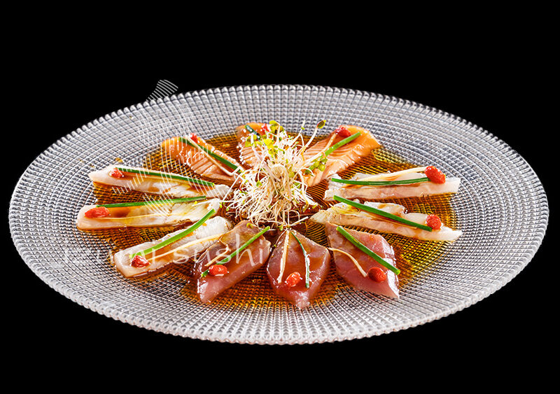 FUSION SASHIMI Z 3 RYB (ŁOSOŚ, TUŃCZYK BŁĘKITNO PŁETWY, SERIOLA)
